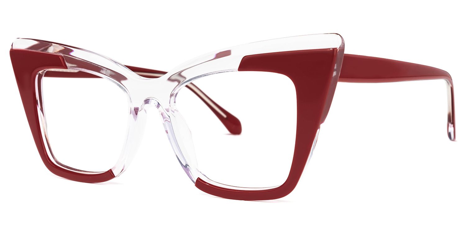 Mindya Cateye Red Glasses | ZEELOOL Canada1
