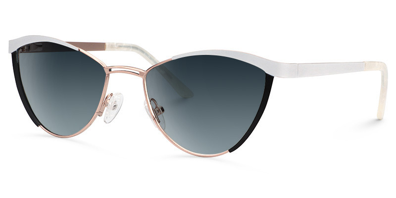ZEELOOL Sydney Cat Eye White Sunglasses