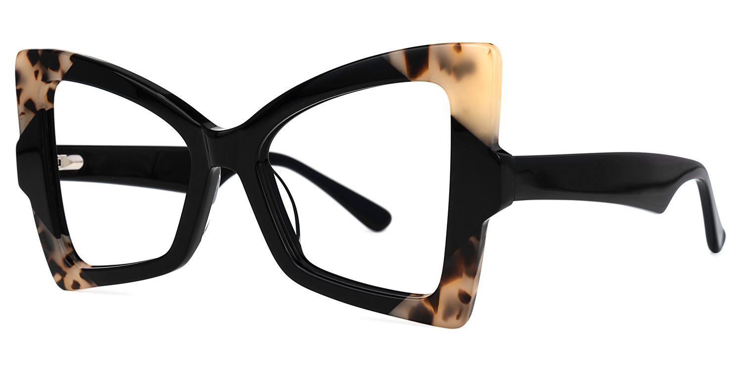 Joanie Geometric Black Glasses | ZEELOOL Canada1