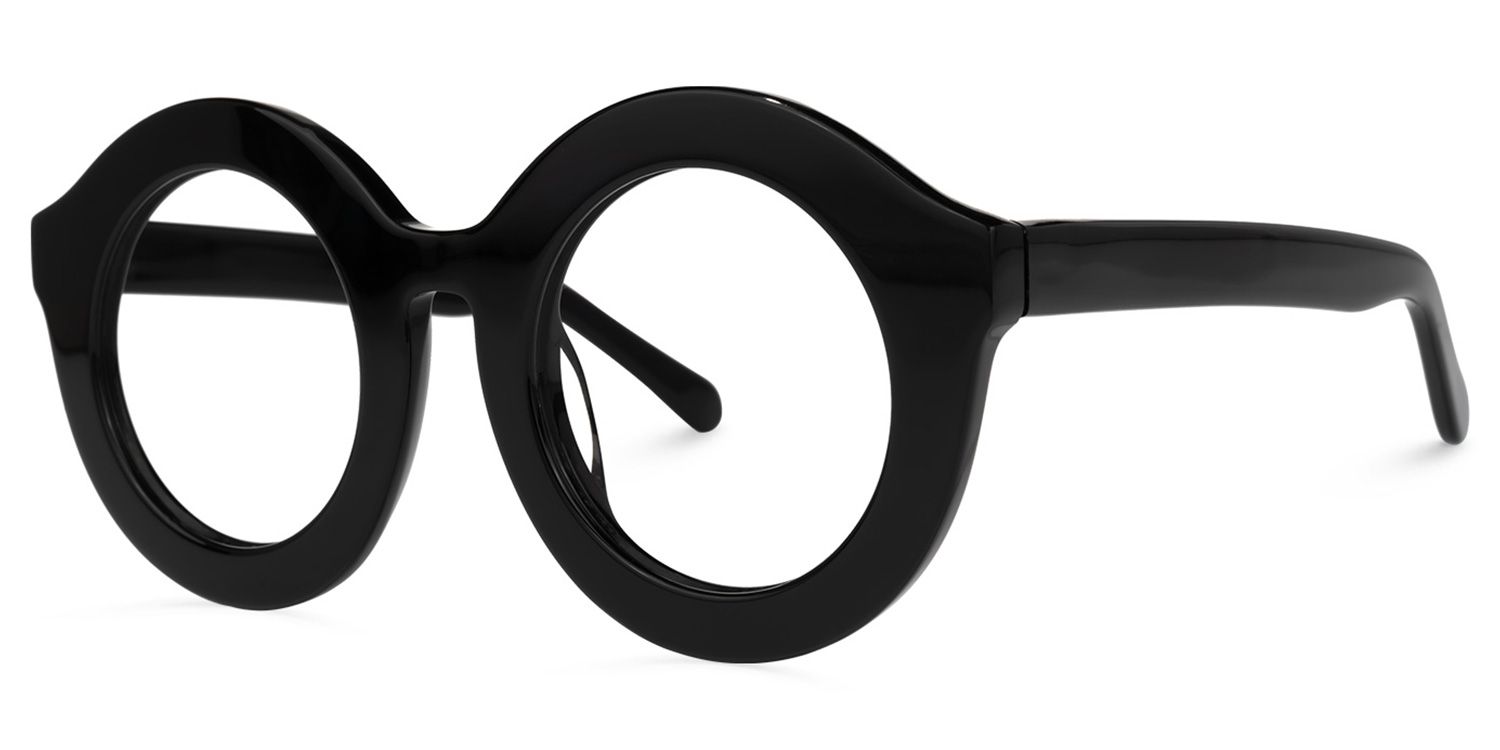 Vilmary Round Black Glasses | ZEELOOL Canada1