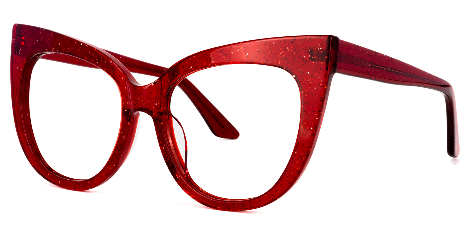 Trenton Cateye Red Glasses | ZEELOOL Canada1