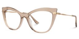 Indira Cat Eye Beige Glasses1