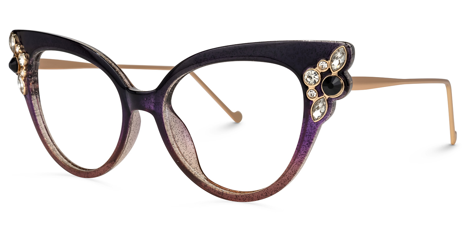 Mwaka Cateye Purple Glasses | ZEELOOL Canada1