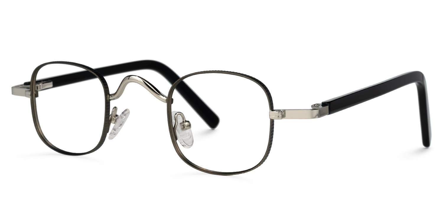 Lyons Square Silver Glasses | ZEELOOL Canada1