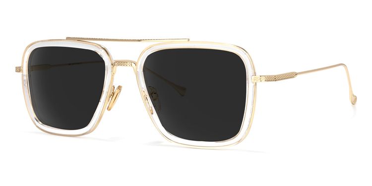 Gifford Aviator Clear Sunglasses