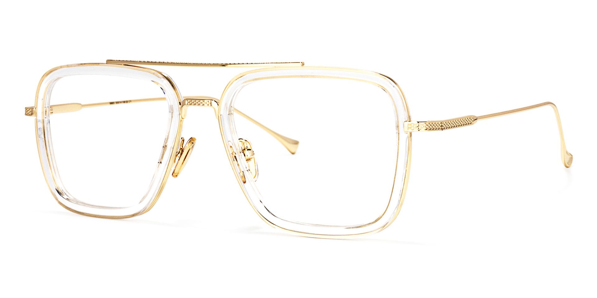 Gifford Aviator Clear Frame Glasses | ZEELOOL Canada3