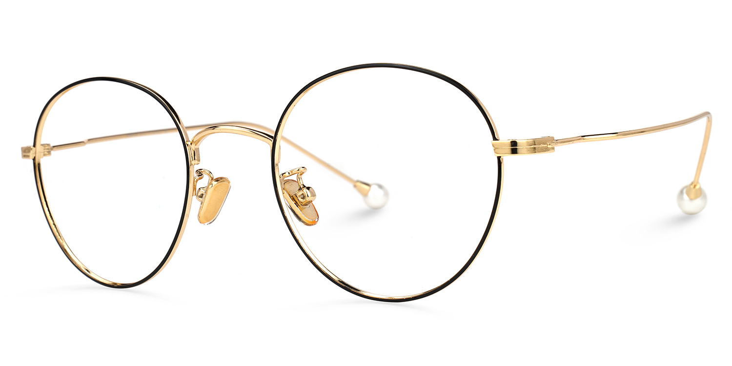 Kristina Round Black Glasses | ZEELOOL Canada1