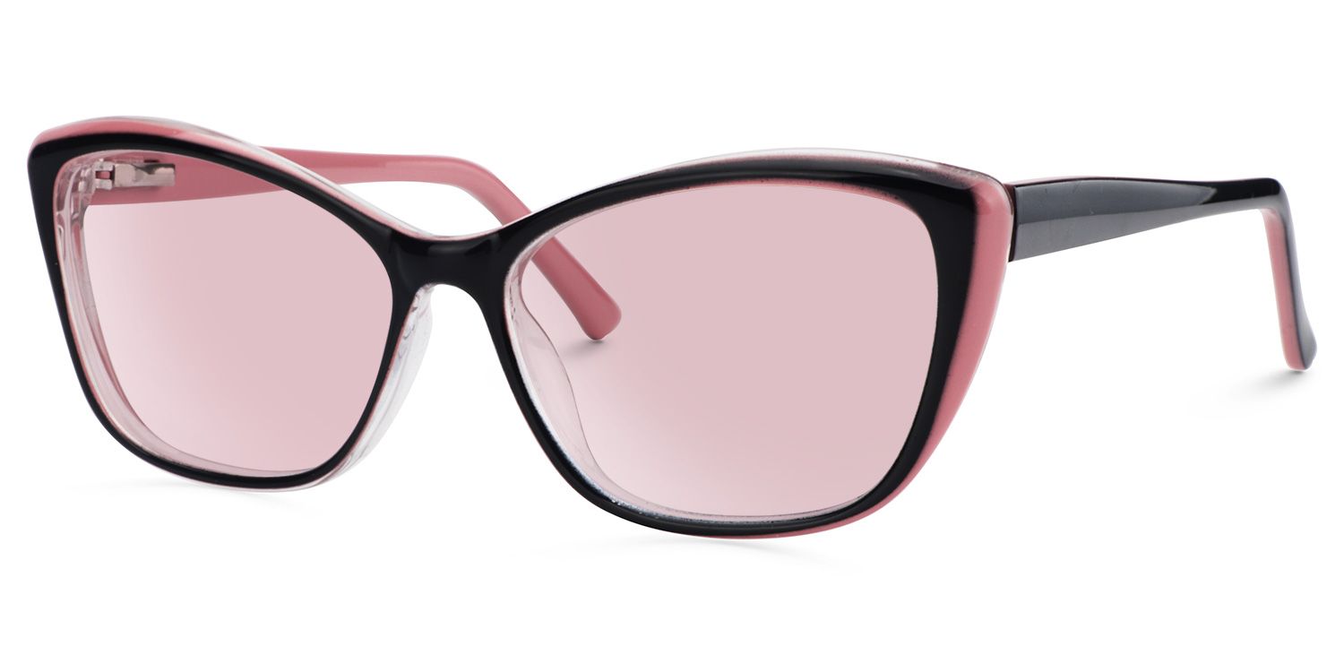 Fidelia Black Frame Sunglasses with Cat Eye Style | ZEELOOL CA1
