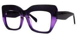 Charmaine Cat Eye Dark-Purple Glasses1