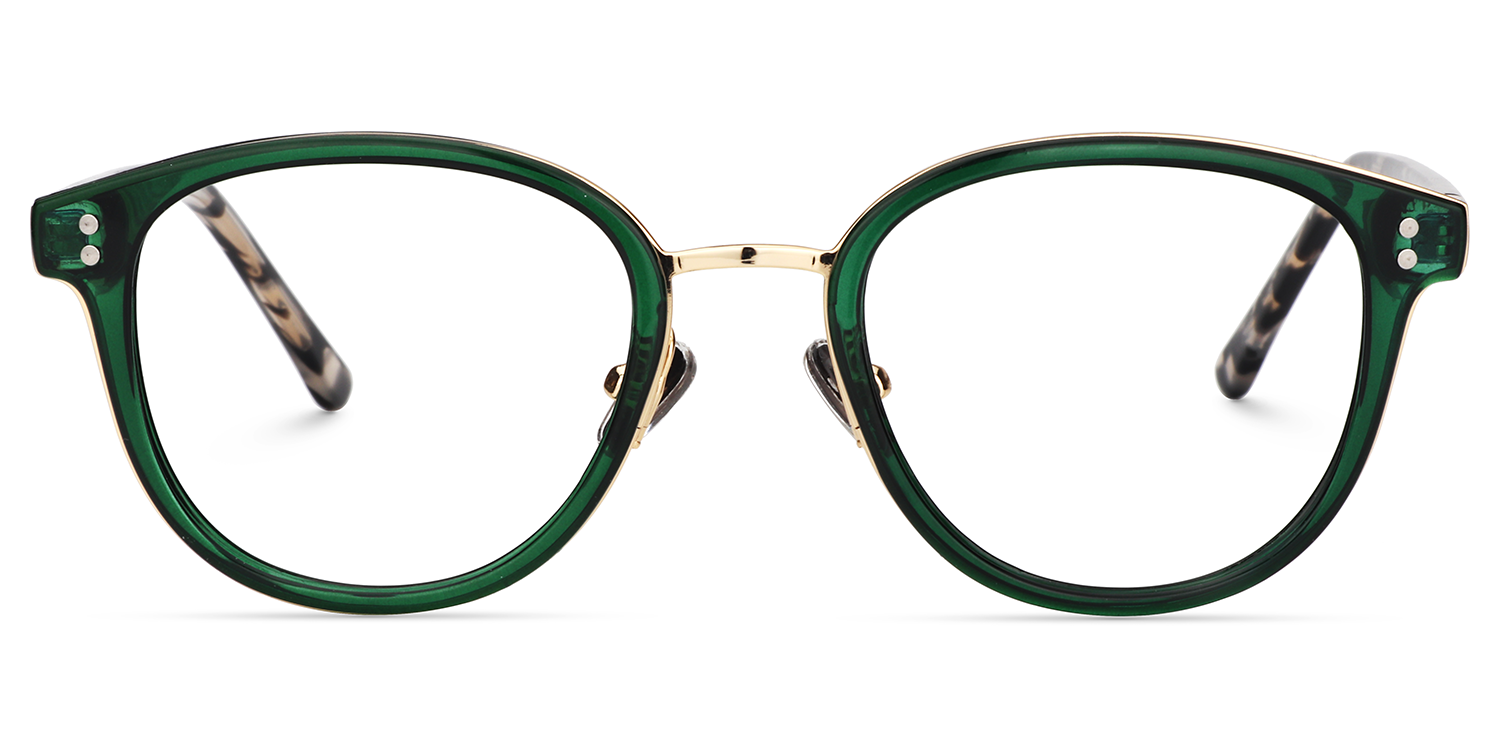Matthew Round Green Glasses | ZEELOOL Canada0