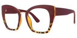 Denis Red Cat eye Glasses2
