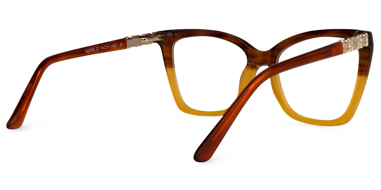 Latora Cateye Two-Tone Glasses | ZEELOOL Canada3