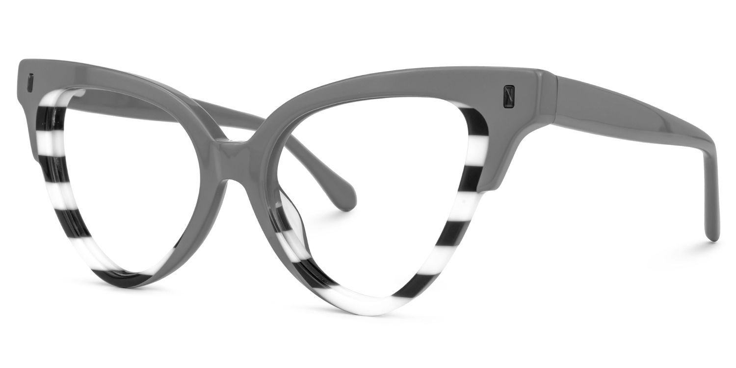 Jacek Cateye Gray Glasses | ZEELOOL Canada1