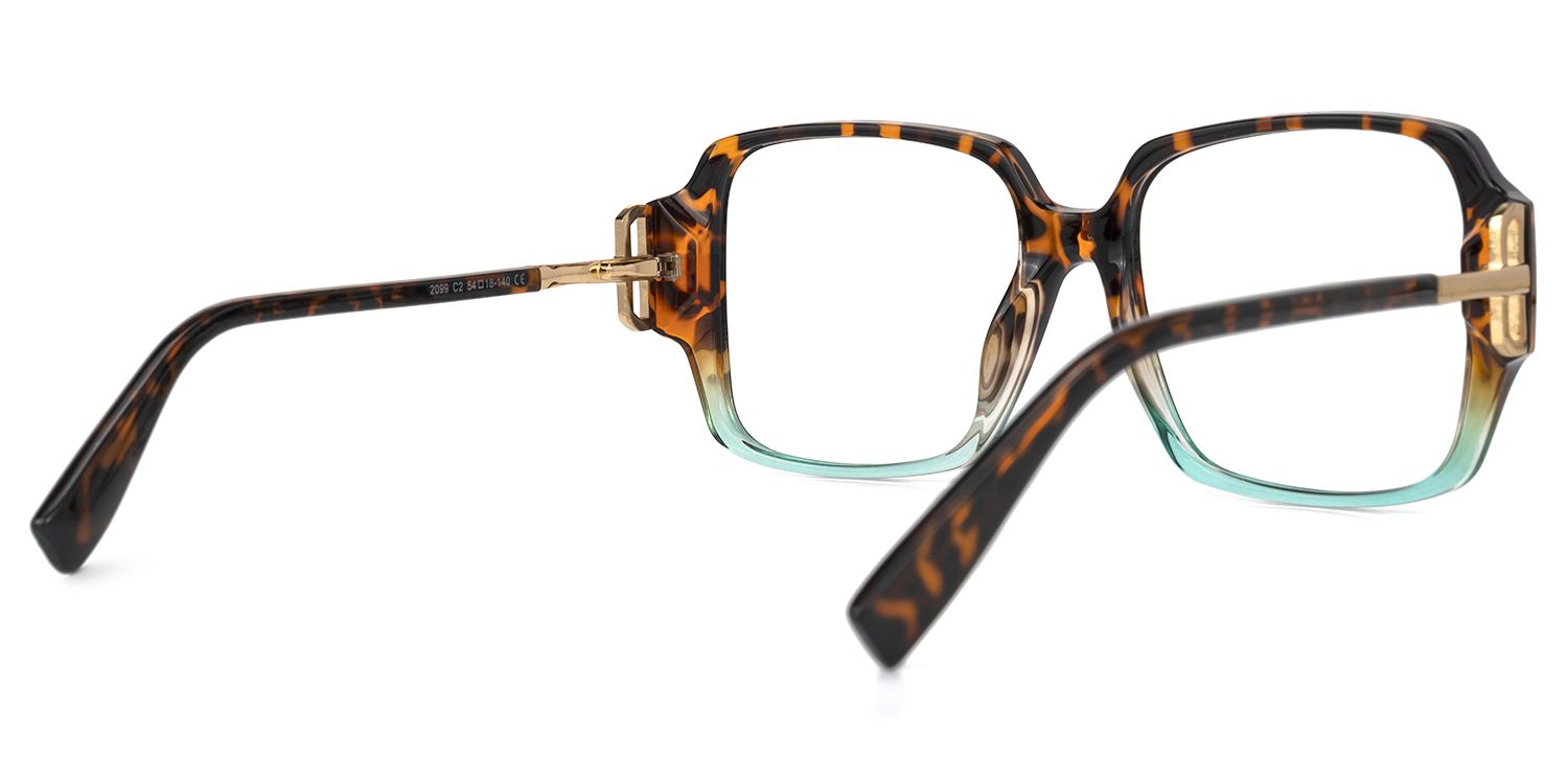 Colon Square Tortoise Glasses | ZEELOOL Canada3