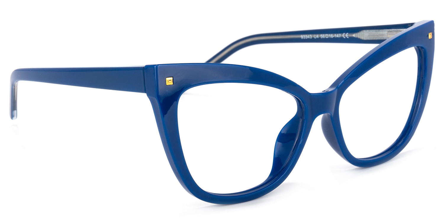 Niamh Cateye Blue Glasses | ZEELOOL Canada2