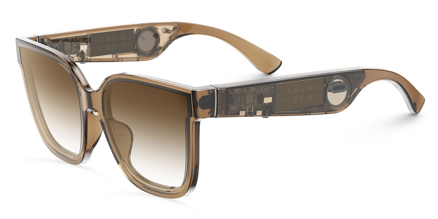 Boman Square Brown Bluetooth Sunglasses | ZEELOOL Canada1