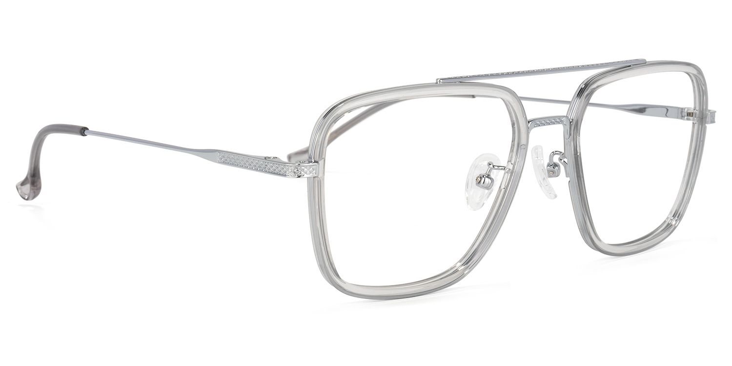 Nayeli Aviator Gray-Silver Glasses | ZEELOOL Canada2