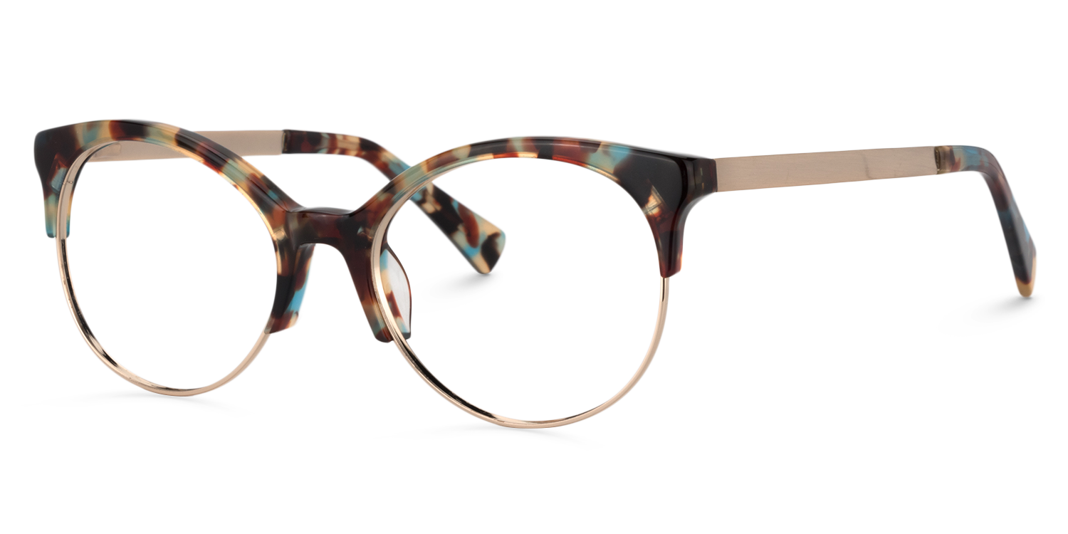 Cat Eye Blue Tortoise Glasses | ZEELOOL Canada3