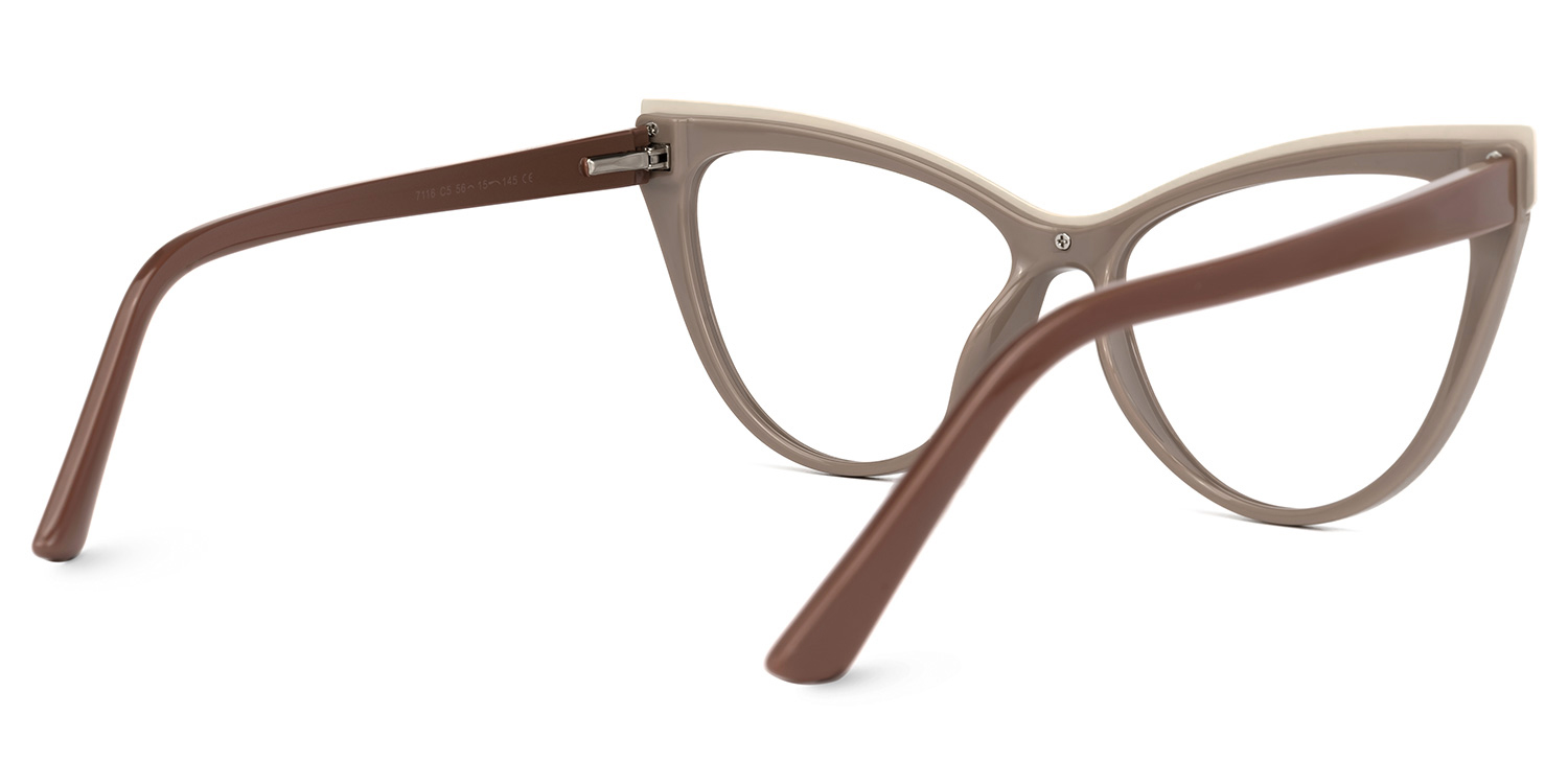 Yangdol Cateye Khaki Glasses | ZEELOOL Canada3