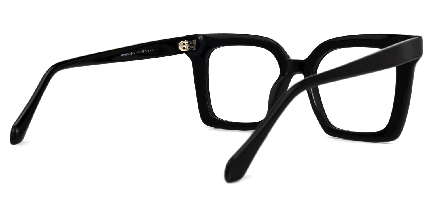 Khadra Square Black Glasses | ZEELOOL Canada3