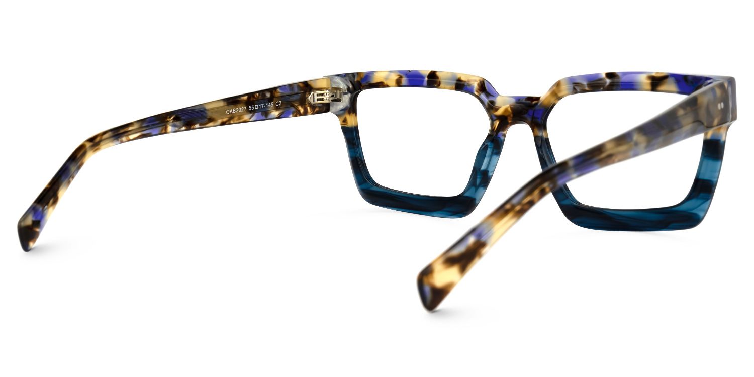 Bean Square Two-Tone Glasses | ZEELOOL Canada3