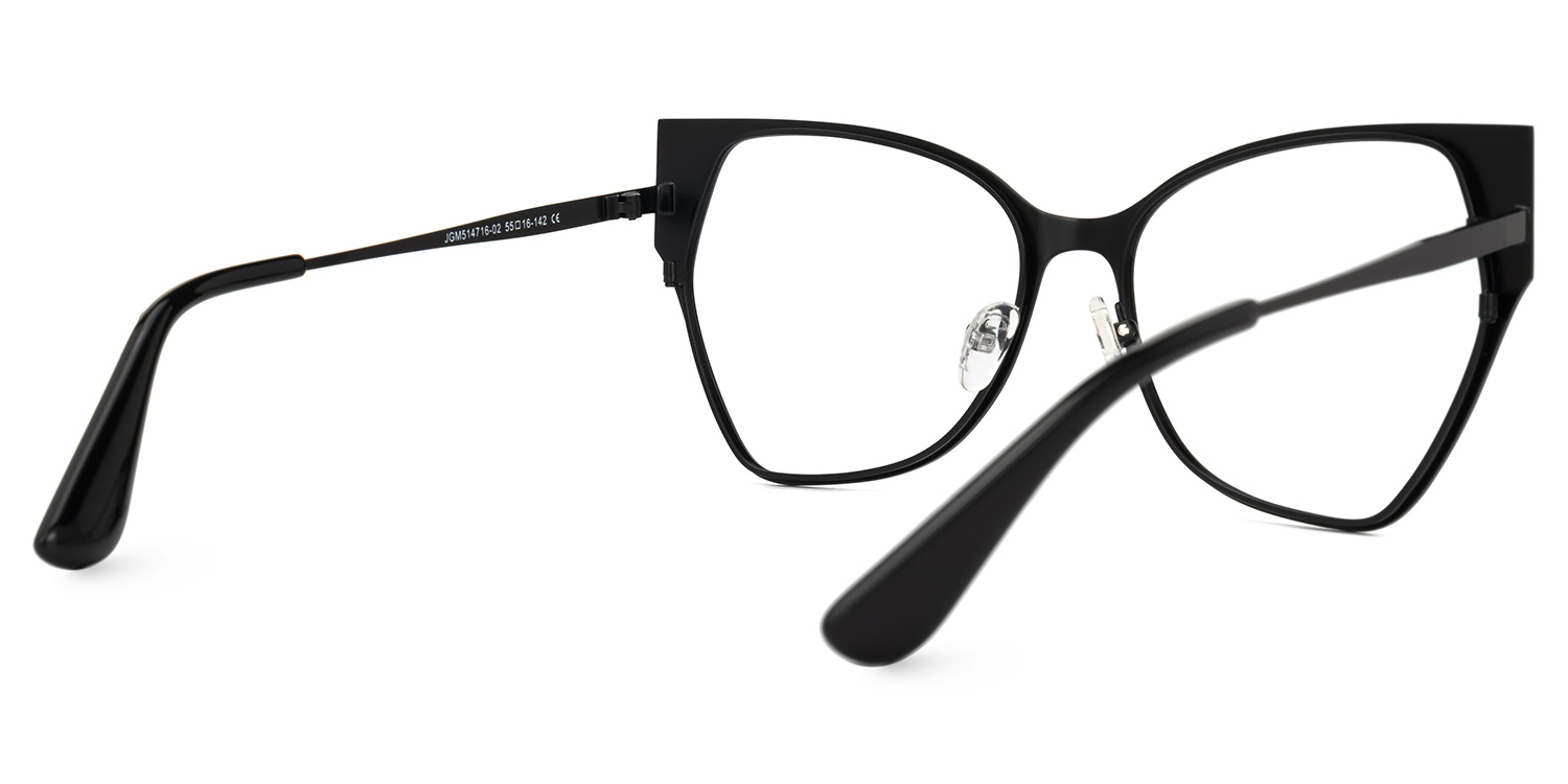 Shanay Cateye Black Glasses | ZEELOOL Canada3