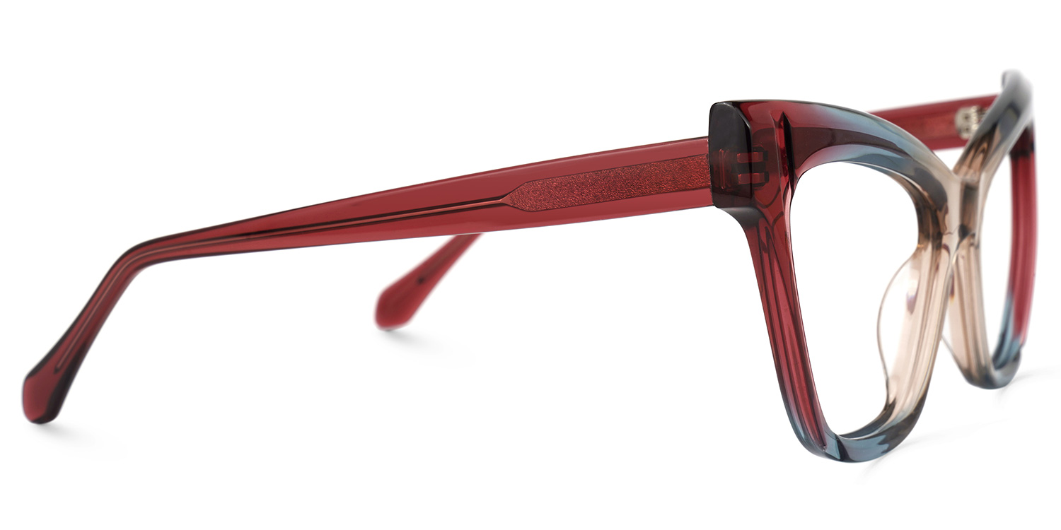 Saucie Multicolor Cat-Eye Frame Glasses | ZEELOOL Canada2