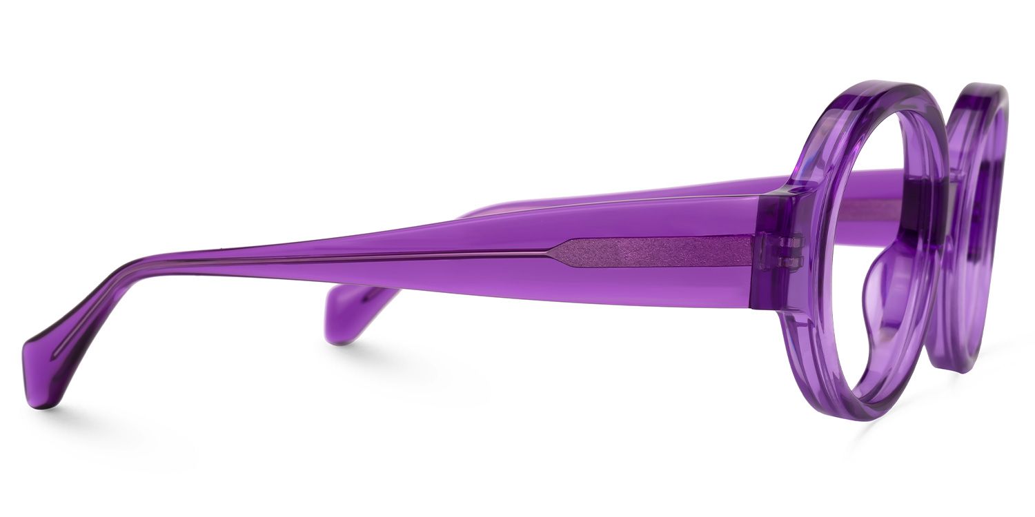 Dorrejo Round Purple Glasses | ZEELOOL Canada2