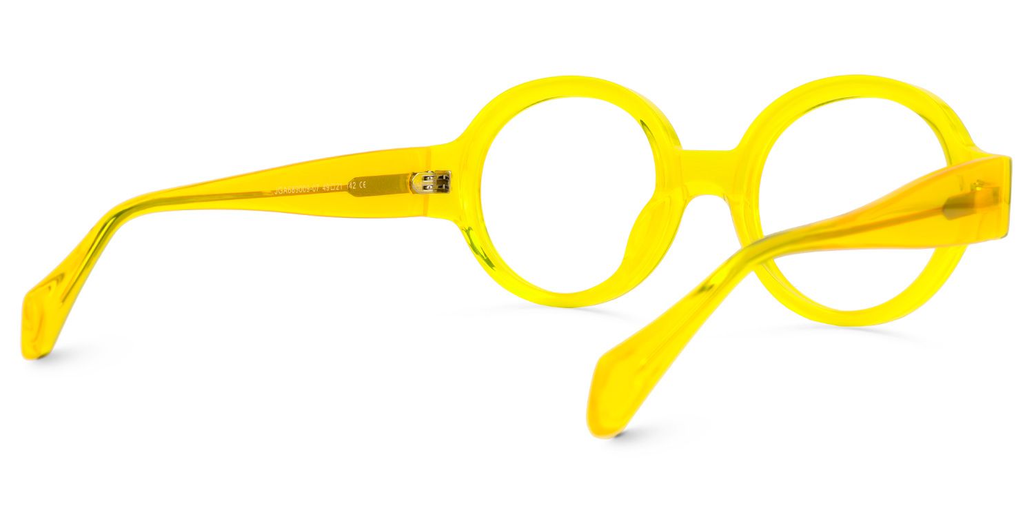 Dorrejo Round Yellow Glasses | ZEELOOL Canada3