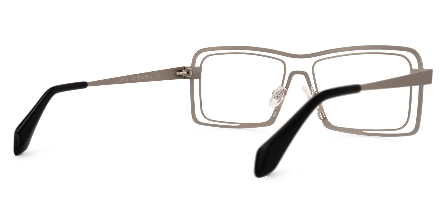 Tosin Square Silver Glasses | ZEELOOL Canada3