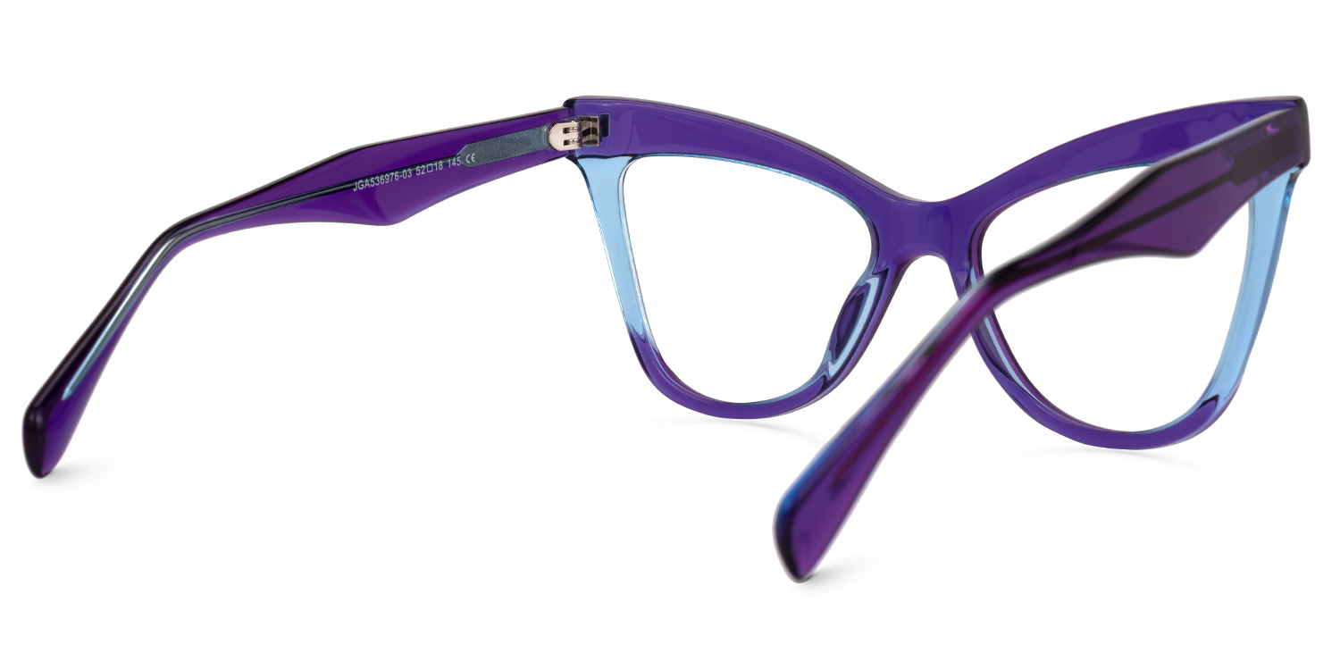 Silke Cateye Purple Glasses | ZEELOOL Canada3
