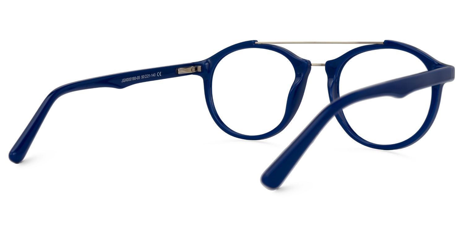 Lee Round Blue Glasses | ZEELOOL Canada3