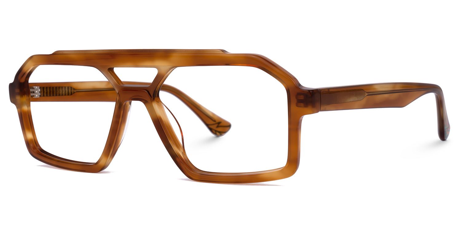 Samira Aviator Brown Glasses | ZEELOOL Canada1