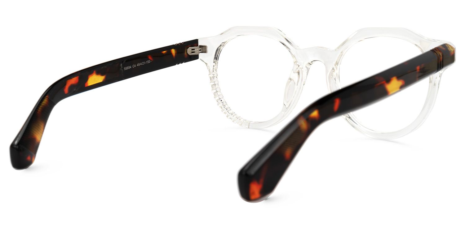 Crumity Round Clear Glasses | ZEELOOL Canada3