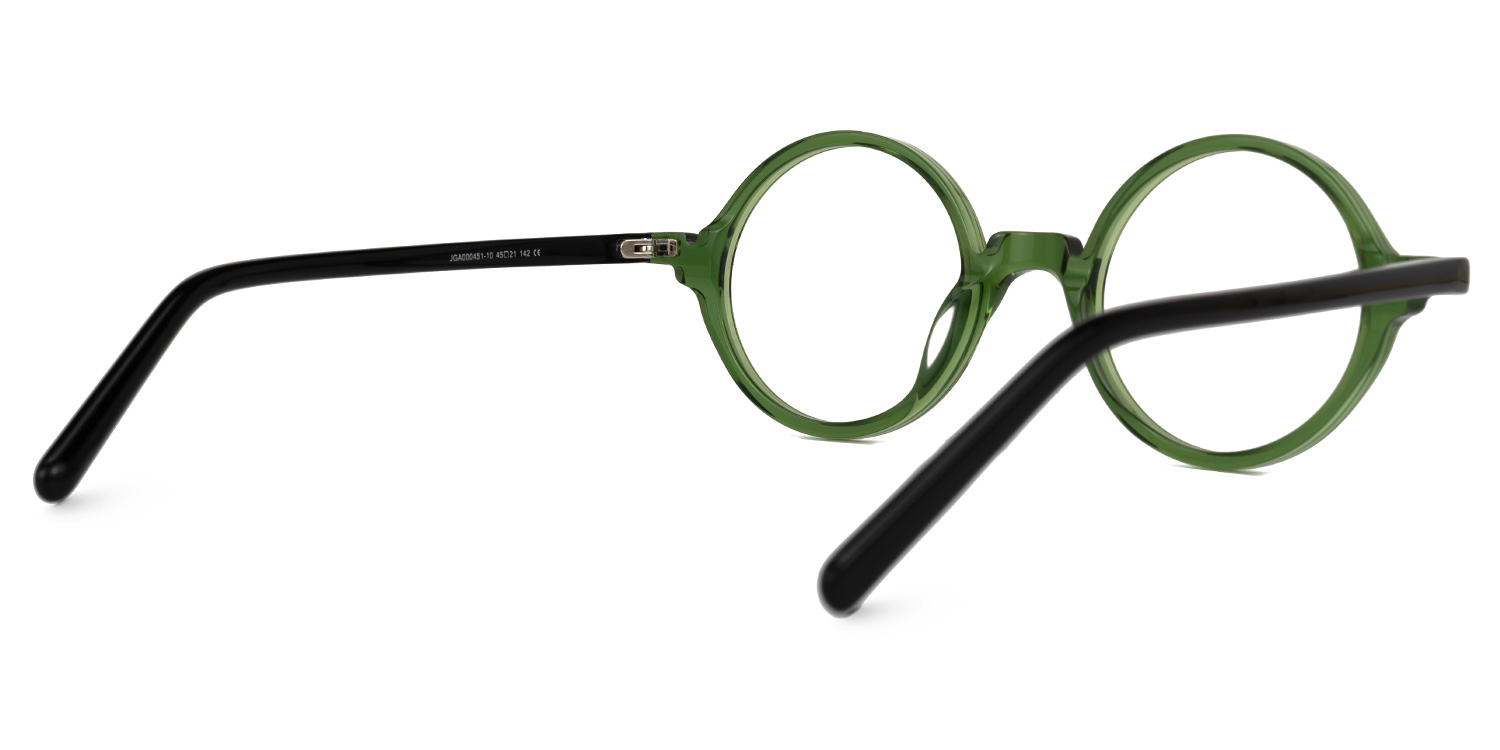 Otto Round Green Glasses | ZEELOOL Canada3