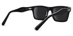 Riley Rectangle Dark-Gray Sunglasses3