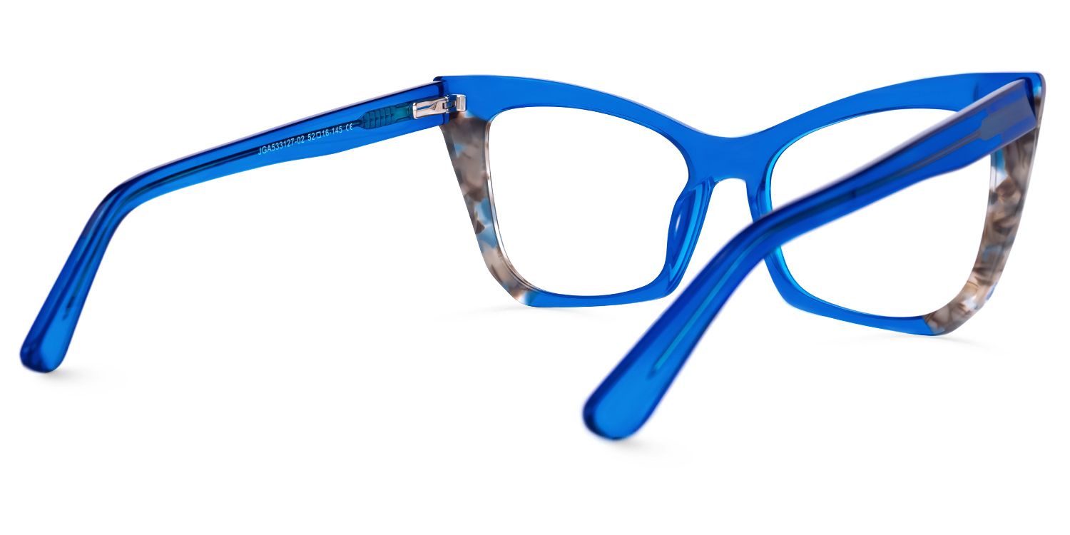 Saniya Cateye Blue Glasses | ZEELOOL Canada3