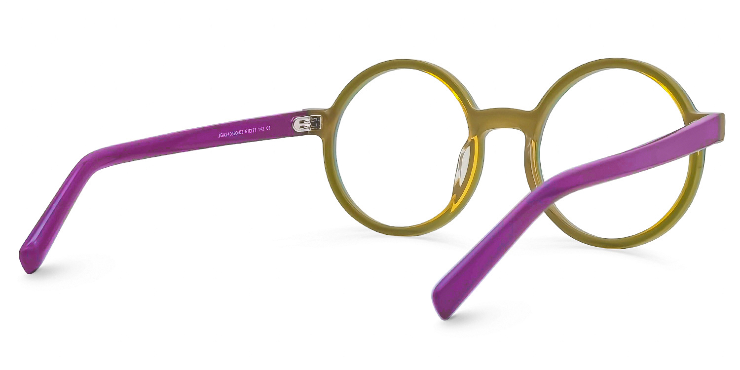 Chantel Round Purple Glasses | ZEELOOL Canada3
