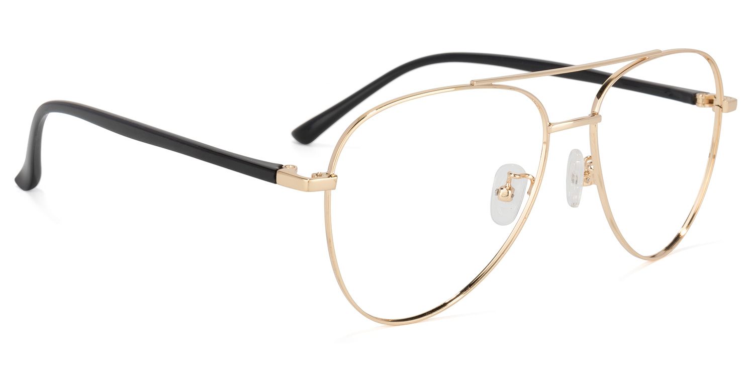 Paige Aviator Gold Glasses | ZEELOOL Canada2