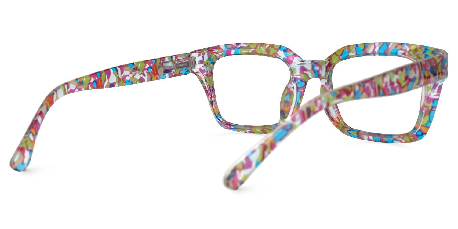 Tasfiya Rectangle Multicolor Glasses | ZEELOOL Canada3