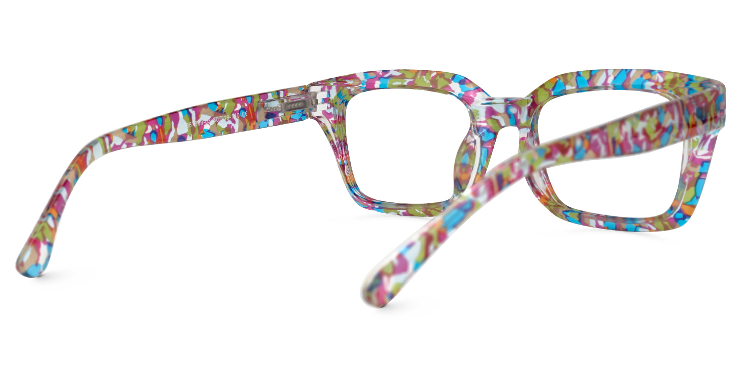 Tasfiya Rectangle Multicolor Glasses | ZEELOOL Canada3