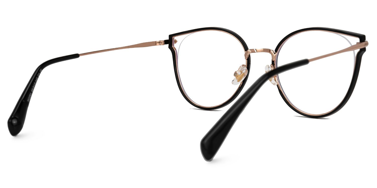 Latifa Cateye Black Glasses | ZEELOOL Canada3