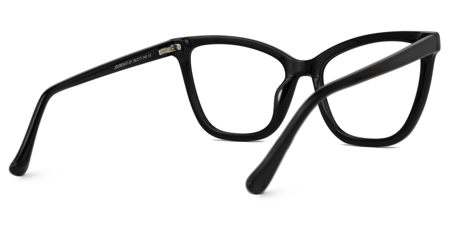 Goswami Square Black Glasses | ZEELOOL Canada3