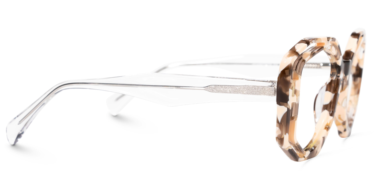 Bobbie Geometric Tortoise Glasses | ZEELOOL Canada2