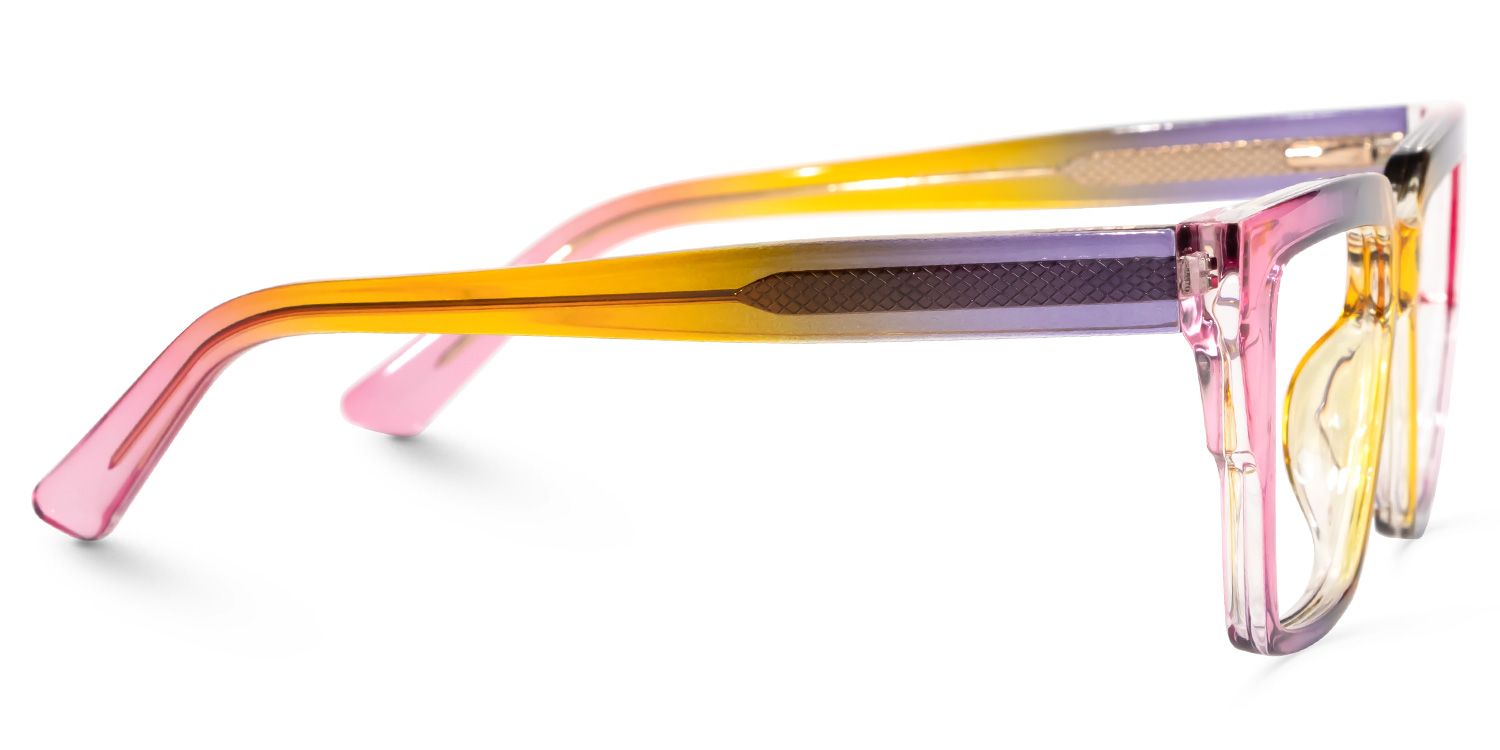 Hemazro Square Pink Glasses | ZEELOOL Canada2