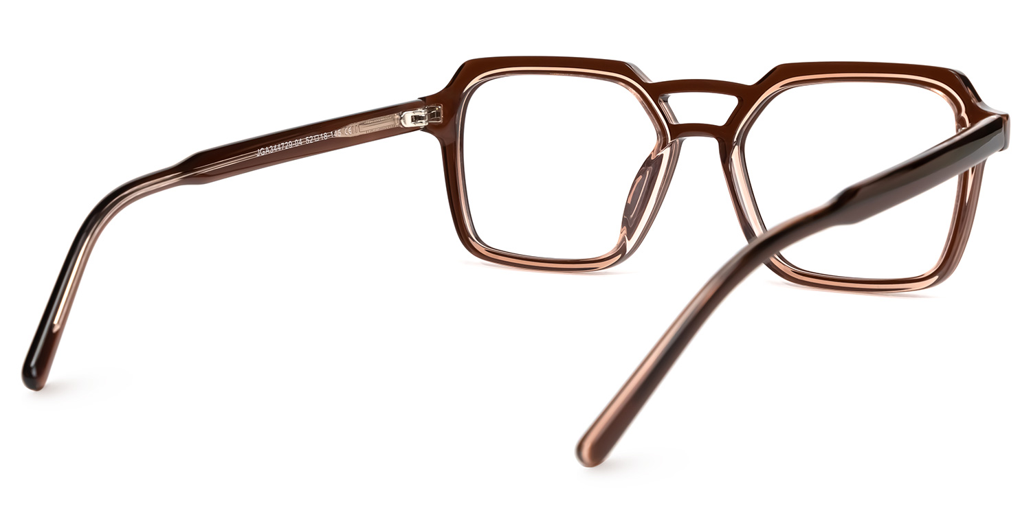 Beasley Square Brown Glasses | ZEELOOL Canada3