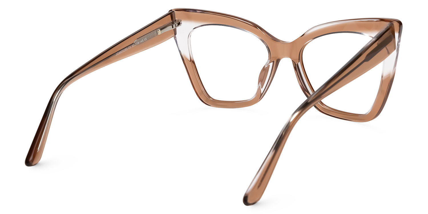 Searcy Cateye Brown Glasses | ZEELOOL Canada3