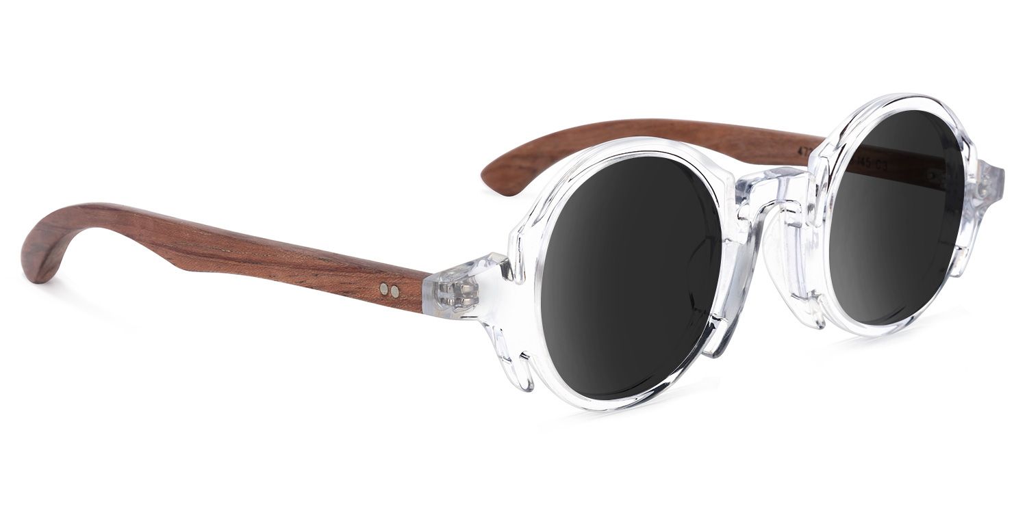 Charlie Round Clear Sunglasses | ZEELOOL Canada2