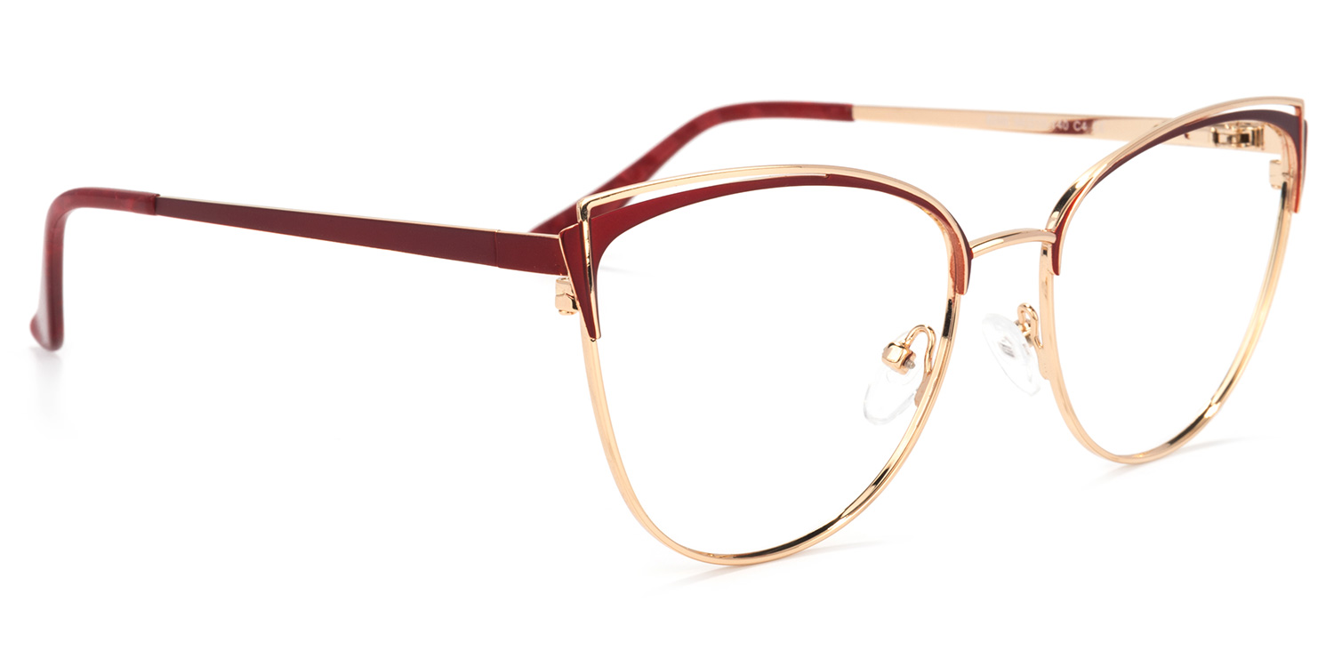 Faust Cateye Red Glasses | ZEELOOL Canada2