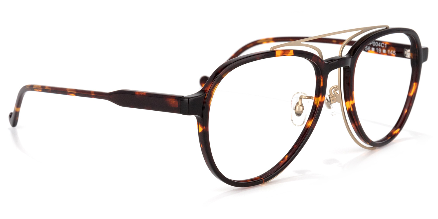 Ezra Geometric Tortoise Glasses | ZEELOOL Canada2